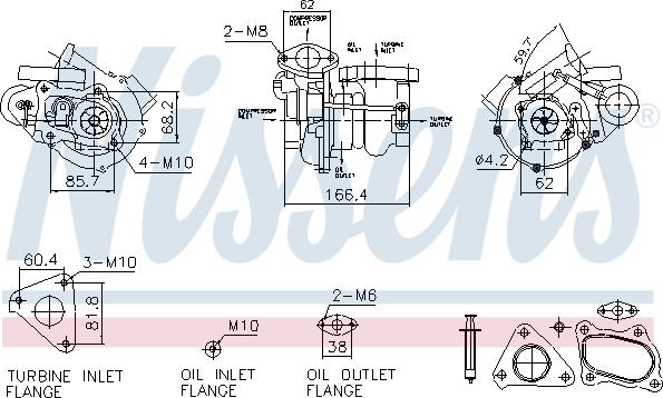 Nissens 93732 - Компресор, наддув autocars.com.ua