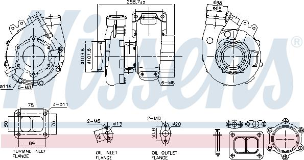 Nissens 93738 - Компресор, наддув autocars.com.ua