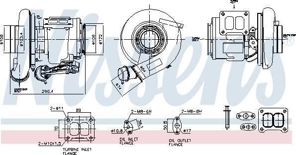 Nissens 93756 - Компресор, наддув autocars.com.ua