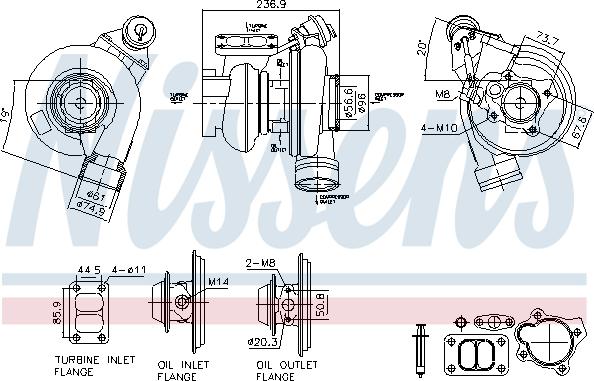 Nissens 93757 - Турбина, компрессор avtokuzovplus.com.ua