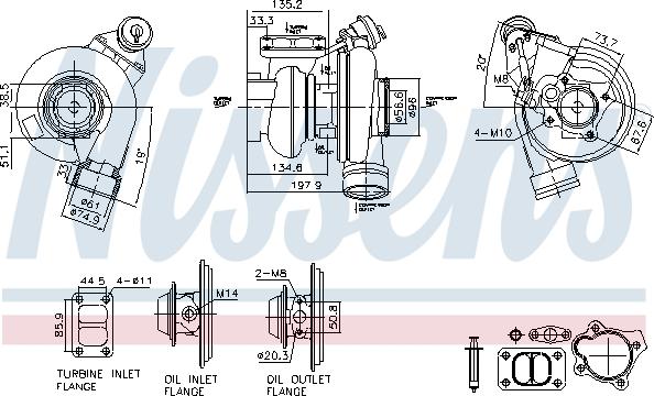 Nissens 93759 - Компресор, наддув autocars.com.ua