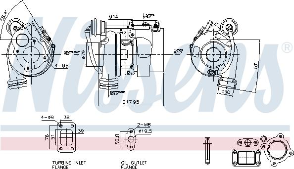 Nissens 93760 - Компресор, наддув autocars.com.ua