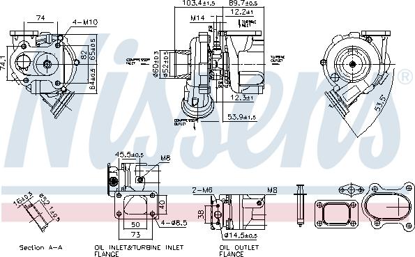 Nissens 93764 - Компресор, наддув autocars.com.ua