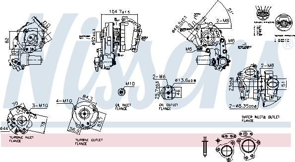 Nissens 93770 - Компресор, наддув autocars.com.ua