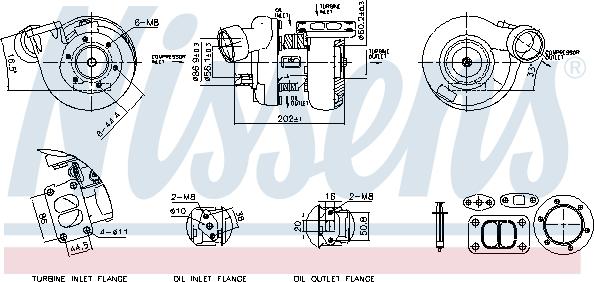 Nissens 93792 - Компресор, наддув autocars.com.ua