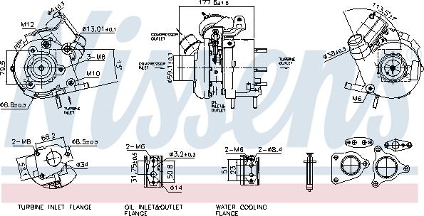 Nissens 93796 - Турбина, компрессор autodnr.net