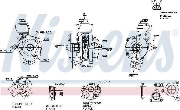 Nissens 93854 - Турбина, компрессор autodnr.net