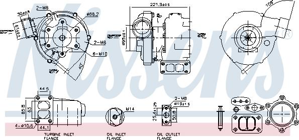 Nissens 93872 - Компресор, наддув autocars.com.ua