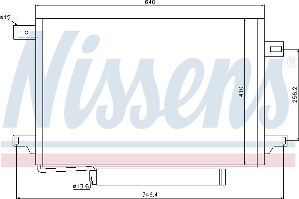 Nissens 940054 - Конденсатор кондиционера autodnr.net