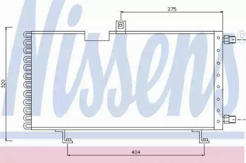 Nissens 94005 - Конденсатор, кондиціонер autocars.com.ua