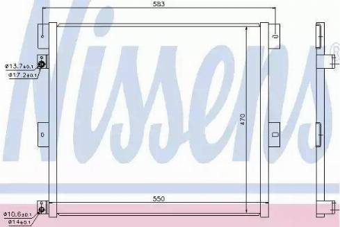 Nissens 940133 - Конденсатор кондиционера avtokuzovplus.com.ua