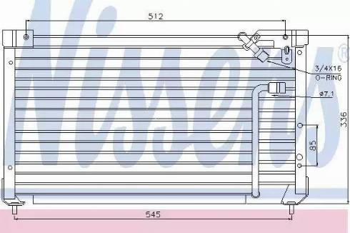 Nissens 94013 - Конденсатор кондиционера avtokuzovplus.com.ua