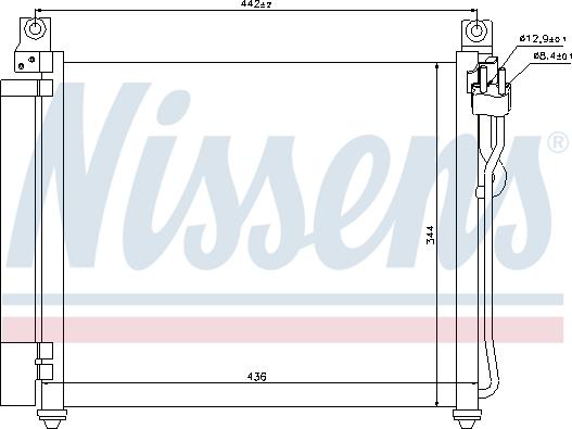 Nissens  940172 - Радiатор кондицiонера autocars.com.ua