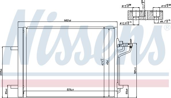 Nissens 940183 - Конденсатор кондиционера avtokuzovplus.com.ua