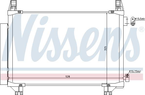 Nissens 940270 - Конденсатор, кондиціонер autocars.com.ua