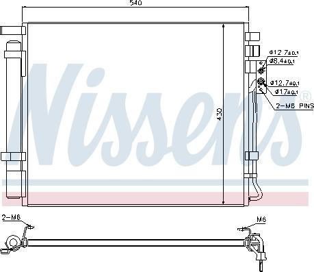 Nissens  940272 - Радiатор кондицiонера autocars.com.ua