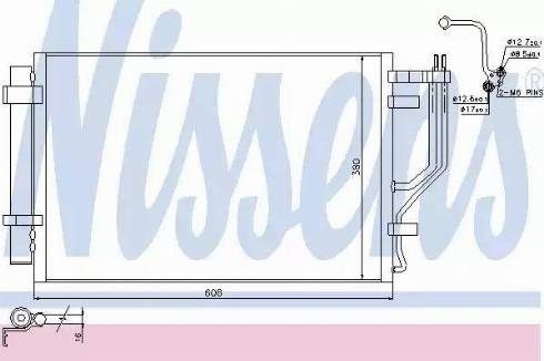 Nissens 940296 - Конденсатор кондиционера avtokuzovplus.com.ua