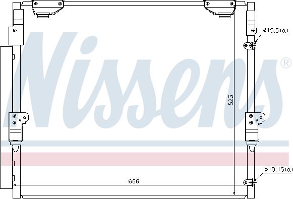 Nissens 940304 - Радiатор кондицiонера autocars.com.ua