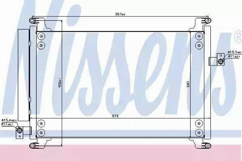 Nissens 940310 - Конденсатор, кондиціонер autocars.com.ua