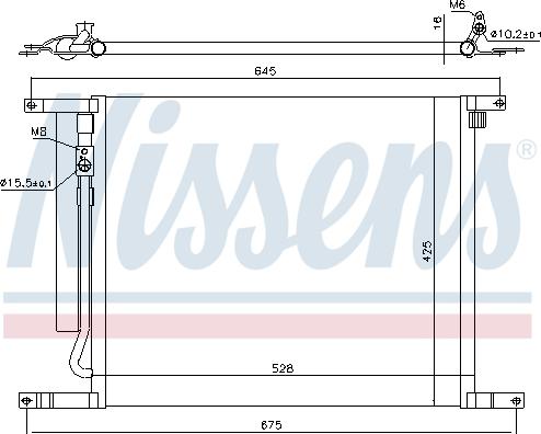 Nissens  940335 - Радiатор кондицiонера autocars.com.ua