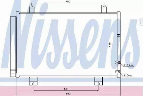 Nissens 940365 - Конденсатор кондиционера avtokuzovplus.com.ua