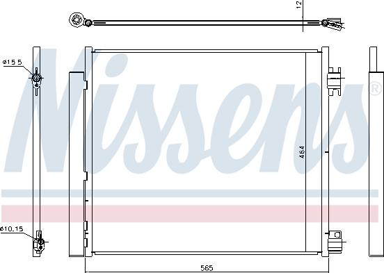 Nissens 940546 - Радiатор кондицiонера autocars.com.ua