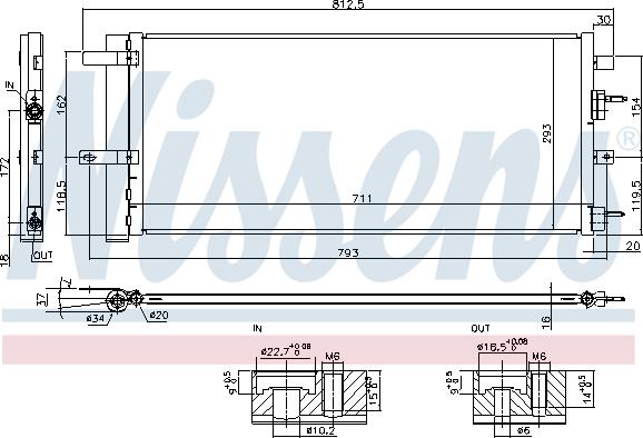 Nissens 940626 - Радiатор кондицiонера autocars.com.ua