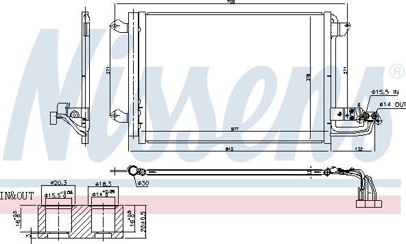 Nissens 940674 - Конденсатор кондиционера avtokuzovplus.com.ua