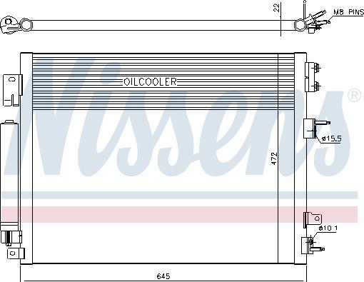 Nissens 940706 - Радіатор кондиціонера autocars.com.ua