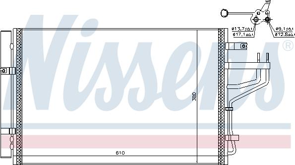 Nissens 940774 - Радiатор кондицiонера autocars.com.ua