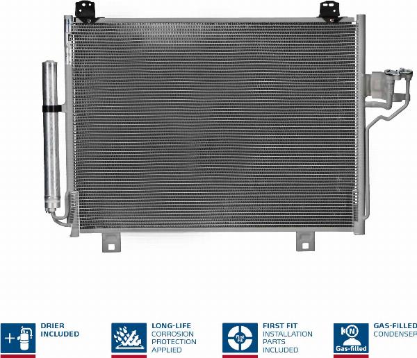 NISSENS 940876 - Конденсатор, кондиціонер autocars.com.ua