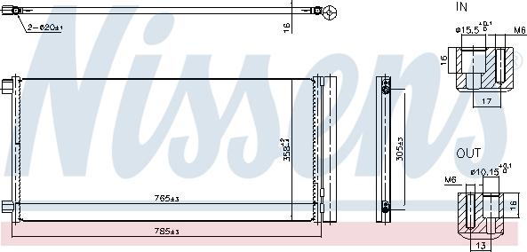 Nissens 940948 - Конденсатор, кондиціонер autocars.com.ua