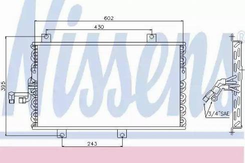 Nissens 94095 - Конденсатор кондиционера avtokuzovplus.com.ua