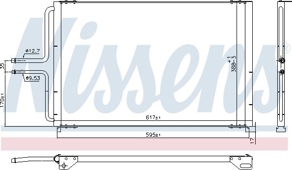 NISSENS 940997 - Конденсатор, кондиціонер autocars.com.ua