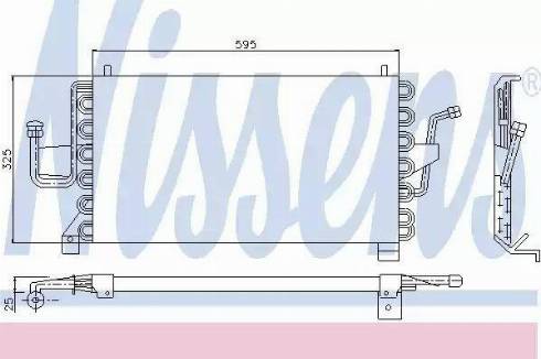 Nissens 94108 - Конденсатор, кондиціонер autocars.com.ua