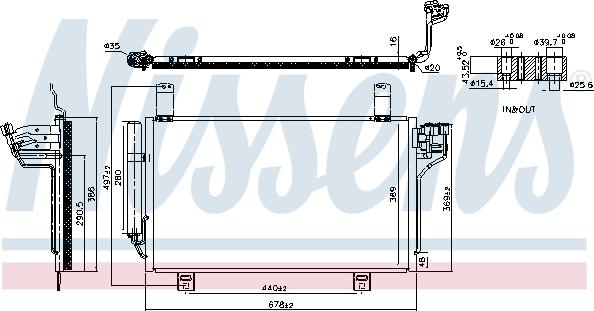 Nissens 941202 - Конденсатор кондиционера avtokuzovplus.com.ua