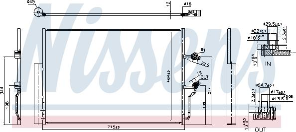 Nissens 941263 - Конденсатор, кондиціонер autocars.com.ua