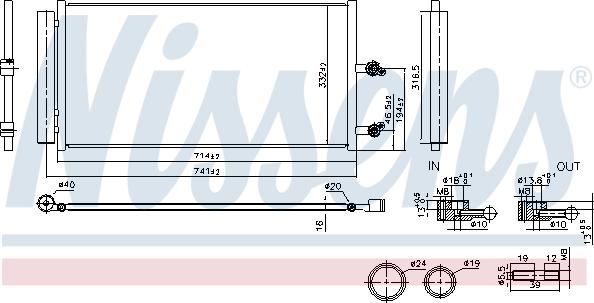 Nissens 941291 - Конденсатор кондиционера autodnr.net