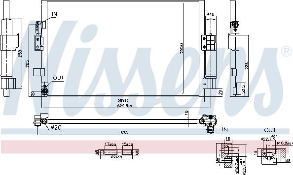 Nissens 941298 - Конденсатор кондиционера avtokuzovplus.com.ua