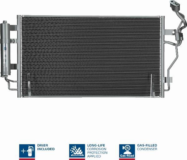 NISSENS 941299 - Конденсатор, кондиціонер autocars.com.ua