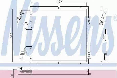 Nissens 94132 - Конденсатор, кондиціонер autocars.com.ua