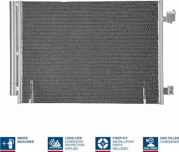 NISSENS 941345 - Конденсатор, кондиціонер autocars.com.ua