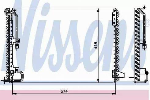 Nissens 94149 - Конденсатор, кондиціонер autocars.com.ua