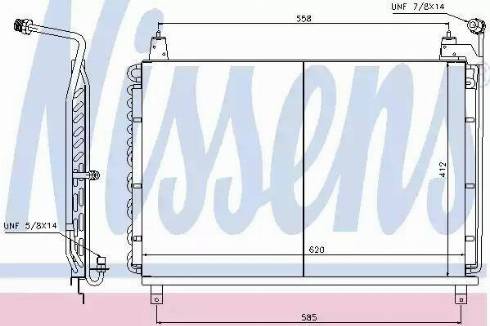 Nissens 94161 - Конденсатор, кондиціонер autocars.com.ua