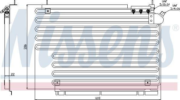 Nissens 94165 - Конденсатор кондиционера avtokuzovplus.com.ua