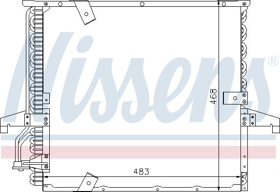 Nissens 94166 - Конденсатор, кондиціонер autocars.com.ua