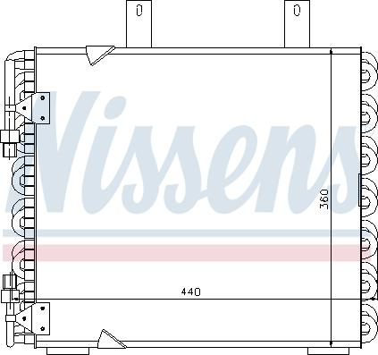 Nissens 94172 - Конденсатор, кондиціонер autocars.com.ua