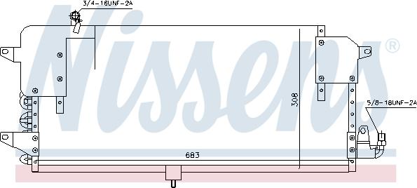 Nissens 94174 - Конденсатор, кондиціонер autocars.com.ua