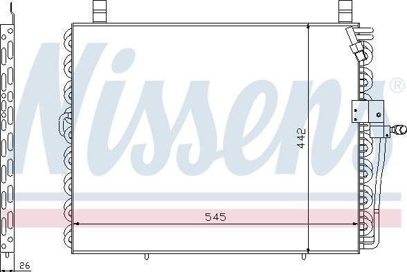 Nissens 94176 - Конденсатор, кондиціонер autocars.com.ua