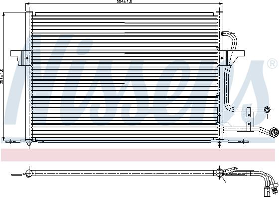 Nissens 94189 - Конденсатор, кондиціонер autocars.com.ua